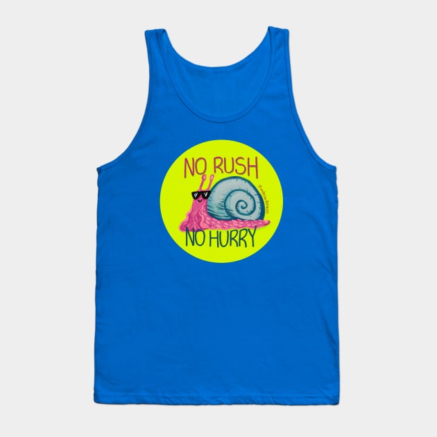 No Rush Tank Top by Milena Deneno Art